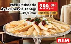 PAŞABAHÇE MAXİ PATİSSERİE AYAKLI SERVİS TABAĞI